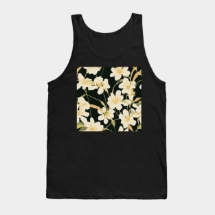 Beautiful Stylized Yellow-White Flowers, for all those who love nature #191 Tank Top
